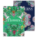 ADULT COLOURING BOOK,A5 Flowers/Patterns Assorted