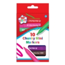 FIBRE PENS,Mini Chunky Markers 10's Asst.Cols H/pk