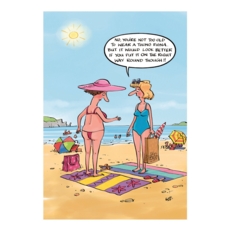 BIRTHDAY CARDS,Humour 6's Thong!