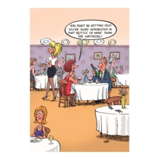 BIRTHDAY HUMOUR CARDS, 6's A Fine Vintage