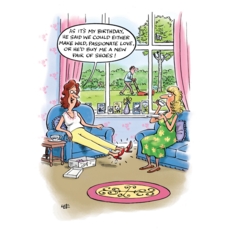 BIRTHDAY HUMOUR CARDS, 6's New Shoes