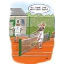 BIRTHDAY HUMOUR CARDS, 6's Tennis