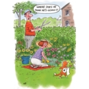 BIRTHDAY HUMOUR CARDS, 6's Where's He Going