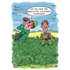 BIRTHDAY CARDS,Humour 6's Birdwatching Splatter