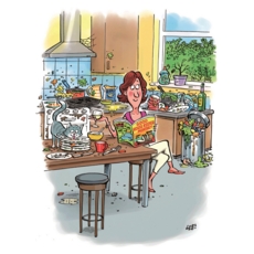 BIRTHDAY HUMOUR CARDS, 6's Good House Keeper