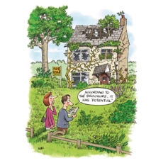 BIRTHDAY HUMOUR CARDS, 6's House With Potential