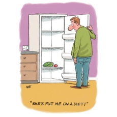 BIRTHDAY HUMOUR CARDS, 6's Empty Fridge Diet