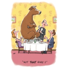 BIRTHDAY HUMOUR CARDS, 6's Rare Beef