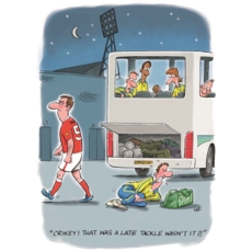 BIRTHDAY HUMOUR CARDS, 6's Late Tackle