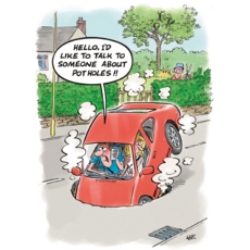 BIRTHDAY HUMOUR CARDS, 6's Pot Holes
