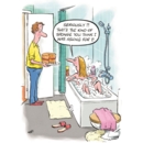 BIRTHDAY HUMOUR CARDS, 6's Bath Sponge