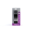 ROLLERBALL PEN,Tixx V Black 3's I/cd Disposable