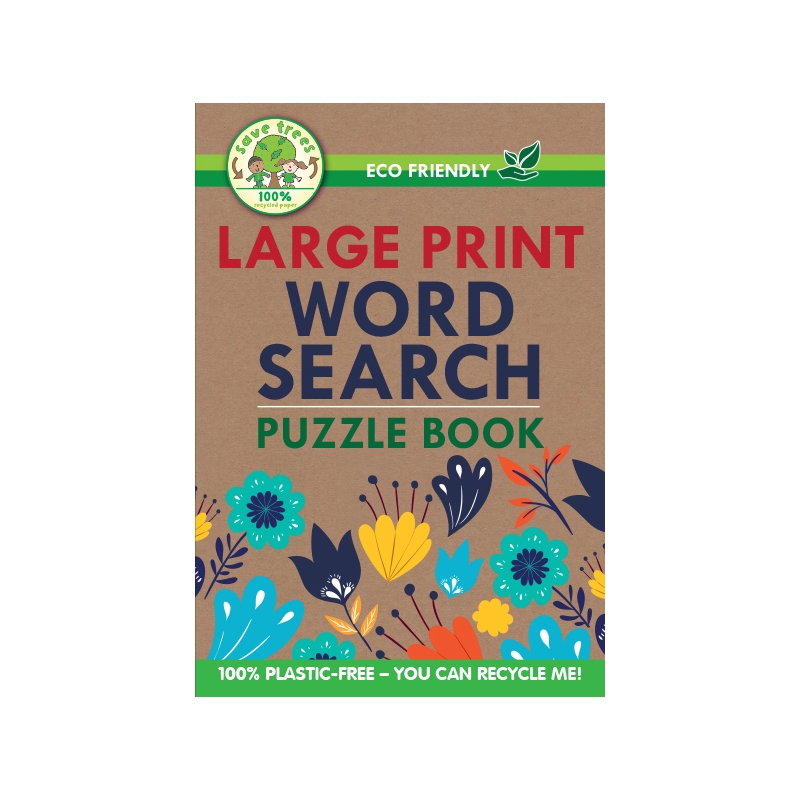 ACTIVITY BOOK,Eco Friendly Word Search A5 Large Print