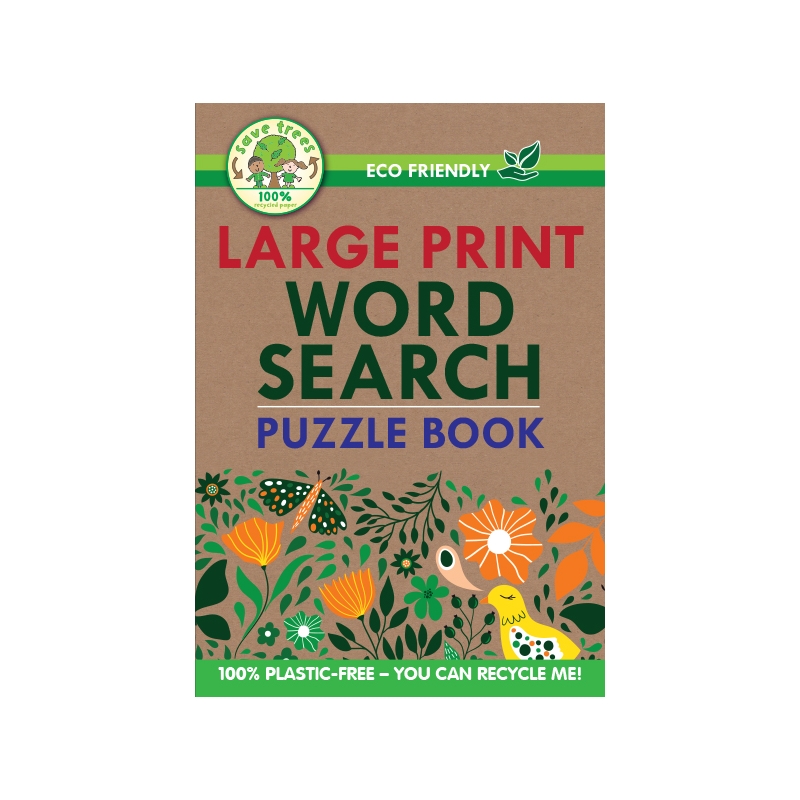 ACTIVITY BOOK,Eco Friendly Word Search A5 Large Print