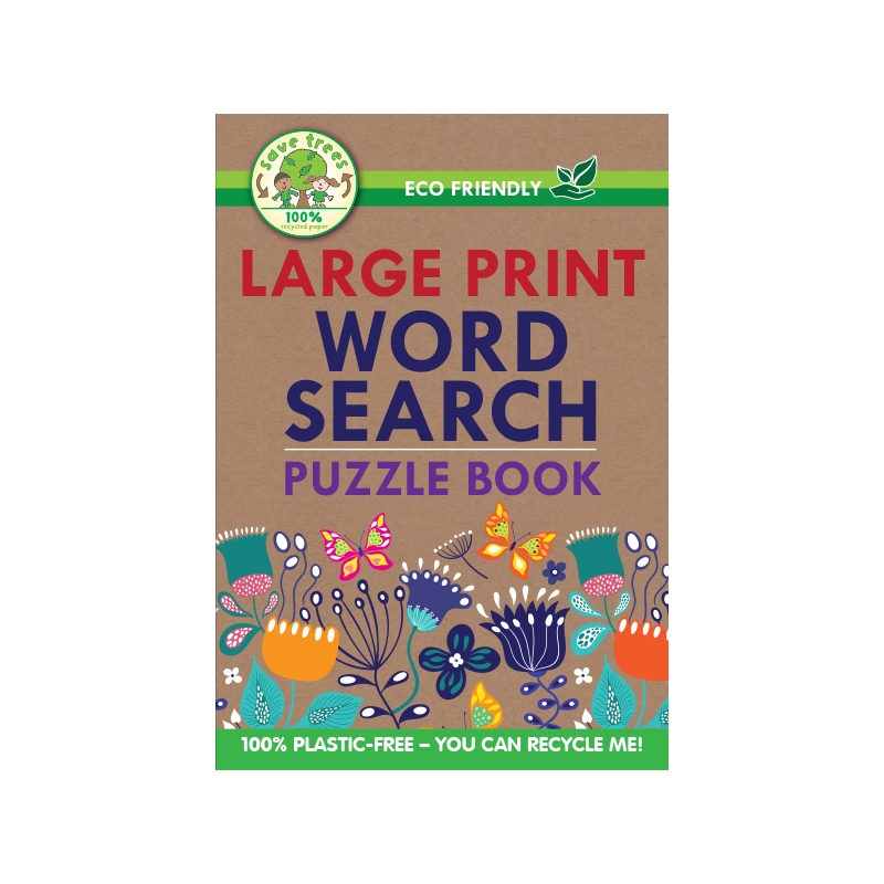 ACTIVITY BOOK,Eco Friendly Word Search A5 Large Print