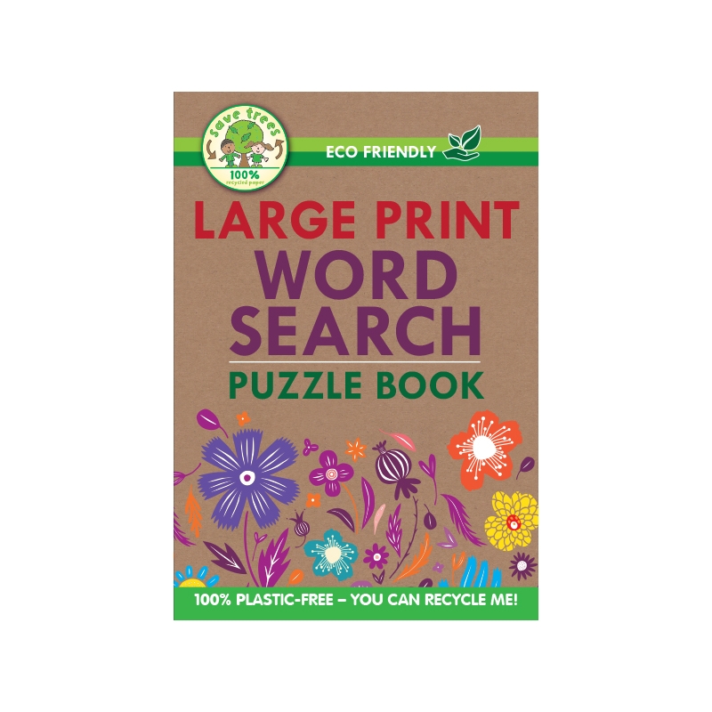 ACTIVITY BOOK,Eco Friendly Word Search A5 Large Print
