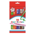 BRUSH MARKERS,10 Assorted Colours Boxed H/pk
