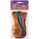 BALLOONS, Assorted Colours Plain 11" 8's
