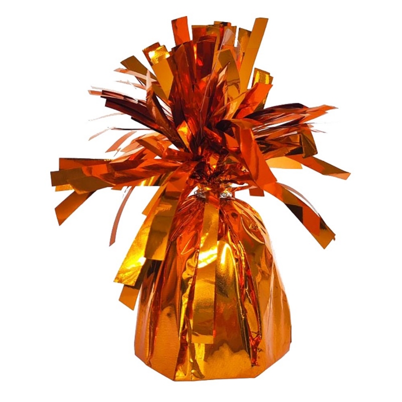 BALLOON WEIGHT, Orange Foil