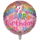 BALLOONS,Happy Birthday Cute Unicorn (Helium Foil)