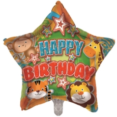 BALLOONS,Happy Birthday Jungle (Helium Foil)