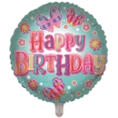 BALLOONS,Happy Birthday Female Text (Helium Foil)