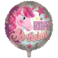 BALLOONS,Happy Birthday Juvenile Unicorn (Helium Foil)