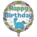 BALLOONS,Happy Birthday Cute Dinosaur (Helium Foil)