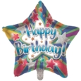 BALLOONS,Happy Birthday Star (Helium Foil)