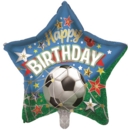 BALLOONS,Happy Birthday Football (Helium Foil)
