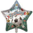 BALLOONS,Happy Birthday Football (Helium Foil)