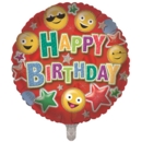 BALLOONS,Happy Birthday Emoji (Helium Foil)