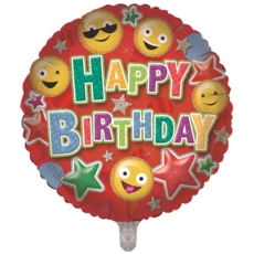 BALLOONS,Happy Birthday Emoji (Helium Foil)