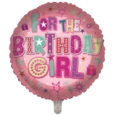 BALLOONS,Happy Birthday Girl (Helium Foil)