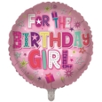 BALLOONS,Happy Birthday Girl (Helium Foil)