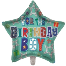 BALLOONS,Happy Birthday Boy (Helium Foil)