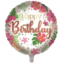 BALLOONS,Happy Birthday Tropical (Helium Foil)