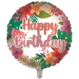 BALLOONS,Happy Birthday Tropical (Helium Foil)