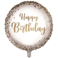 BALLOONS,Happy Birthday Gold Confetti (Helium Foil)