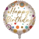 BALLOONS,Happy Birthday Spots (Helium Foil)