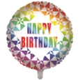 BALLOONS,Happy Birthday Bright Geometric (Helium Foil)