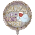 BALLOONS,Happy Birthday On Cloud Wine (Helium Foil)