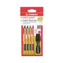 BALL PEN,Pointball Retractable 4's with Green Boss (Stabilo)