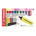 HIGHLIGHTER,Boss Deskset 10's, 5 Fluorescent & 5 Pastel
