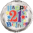 BALLOONS,Age 21 Male Helium Foil