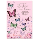 BIRTHDAY CARDS,Sister in Law 6's Butterflies