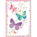 BLANK CARDS,Female 6's Colourful Butterflies