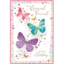 SPECIAL FRIEND CARDS,Female 6's Colourful Butterflies