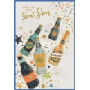 BIRTHDAY CARDS,Son 6's Beer Bottles