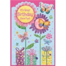 BIRTHDAY CARDS,Female 6's Flowers & Presents